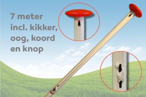 Vlaggenmast 7 meter 2e keus, Diversen, Vlaggen en Wimpels, Nieuw, Ophalen