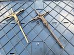 2x metalen kruisbeeld, Ophalen of Verzenden