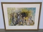 aquarel schilderij ongesigneerd in stijl van Jan Rijlaarsdam, Ophalen