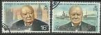 FALKLANDS 1974 Winston Churchill, Michel: 230-31, Gestempeld, Zuid-Amerika, Verzenden, Gestempeld