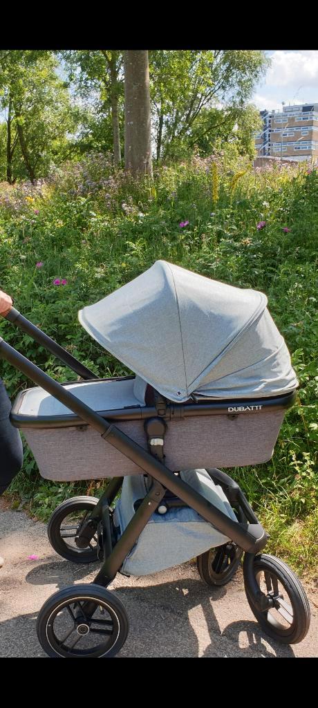 Dubatti kinderwagen + reiswieg compleet, Kinderen en Baby's, Kinderwagens en Combinaties, Zo goed als nieuw, Combiwagen, Overige merken