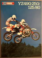 Brochure / folder - Yamaha YZ490/250/125/80 (~1985)., Ophalen of Verzenden, Motoren