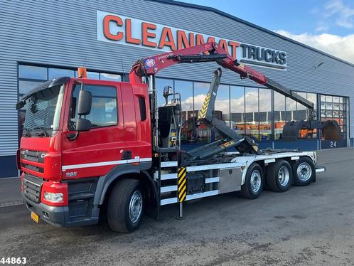 DAF FAQ 85 CF 460 HMF 16 Tonmeter Z-kraan (bj 2012), Auto's, Vrachtwagens, Te koop, ABS, Achteruitrijcamera, Airconditioning, Cruise Control