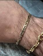 Prachtige 14k gouden Anker armband massief, Nieuw, Ophalen of Verzenden
