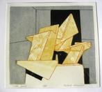 Cube, lijnen en vlakken,  zeefdruk van Robert Volmer, Ophalen of Verzenden