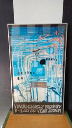 FRIEDENSREICH HUNDERTWASSER 1983 Art Poster, Rechthoekig Staand, Met lijst, Ophalen of Verzenden, Zo goed als nieuw