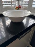 Grote witte Habitat buffetschaal, Gebruikt, Porselein of Keramiek, Schaal, Rond