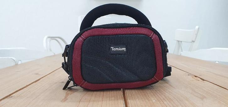 Fototas / cameratas / camera tas - Temium zwart met rood, Audio, Tv en Foto, Fotografie | Fototassen, Schoudertas, Overige merken