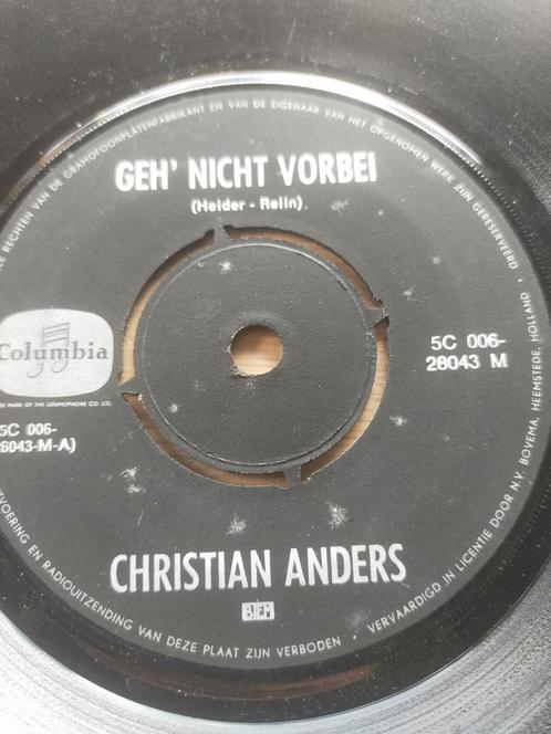 Christian Anders , geh nicht vorbei, Cd's en Dvd's, Vinyl Singles, Zo goed als nieuw, Nederlandstalig, Ophalen of Verzenden
