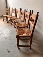 Oude Spaanse handgemaakte ‘herdersstoelen’ 6 stuks, Ophalen of Verzenden