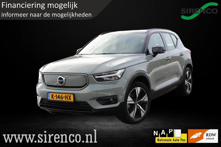 Volvo XC40 Recharge P8 AWD R-Design 3-fase leder trekhaak pa, Auto's, Volvo, Bedrijf, Te koop, XC40, 360° camera, 4x4, ABS, Achteruitrijcamera