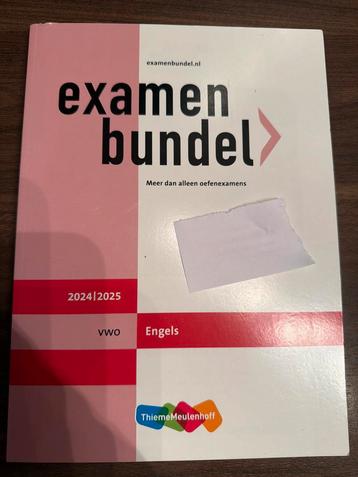 Examenbundel Engels VWO 2024/2025 beschikbaar voor biedingen
