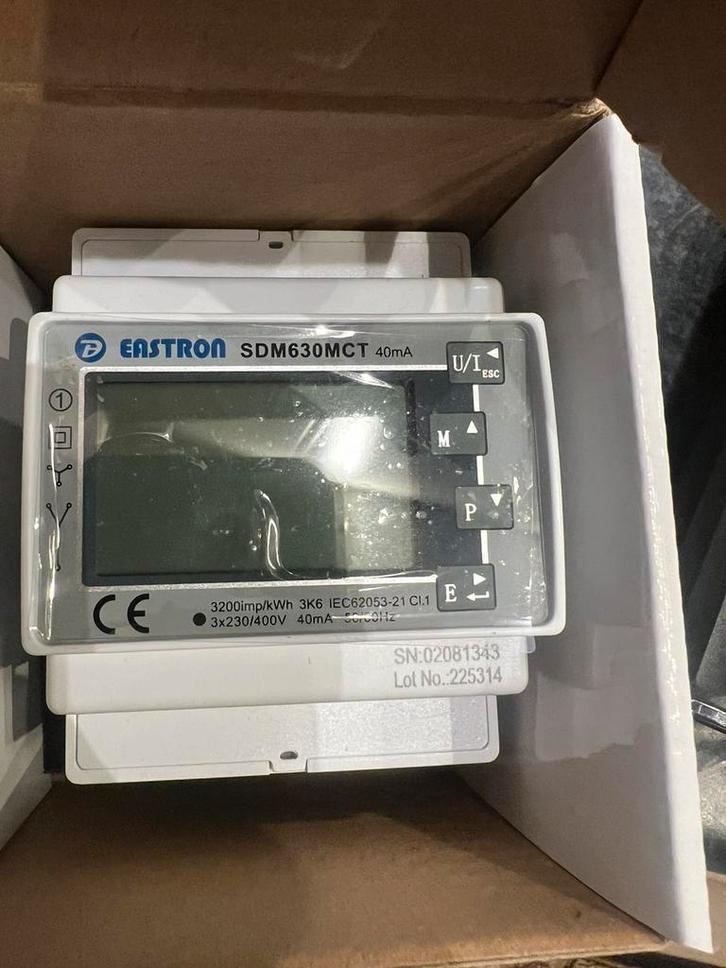 Eastron kWh meter 100A 3-fase digitaal Modbus MID, Doe-het-zelf en Verbouw, Elektra en Kabels, Nieuw, Overige typen, Ophalen of Verzenden