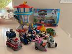 Paw Patrol uitkijktoren met heel veel figuren en auto’s, Ophalen of Verzenden, Zo goed als nieuw