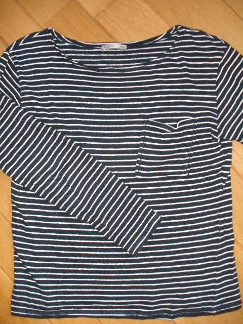 ZARA t- shirt lange mouw blauw wit streep maat S, Kleding | Dames, T-shirts, Zo goed als nieuw, Maat 38/40 (M), Blauw, Lange mouw