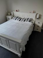 Bedombouw 160 x 210 elektrisch + nachtkastjes, Ophalen, Gebruikt, Tweepersoons