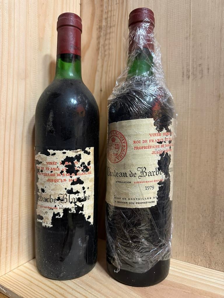 Lussac-St. Emilion Ch. de Barbe Blanche 1979, Ophalen of Verzenden, Zo goed als nieuw, Frankrijk, Rode wijn