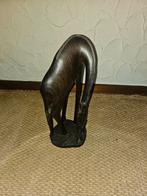 Houten Giraffe Beeld - Handgesneden Afrikaanse Kunst, Antiek en Kunst, Ophalen of Verzenden