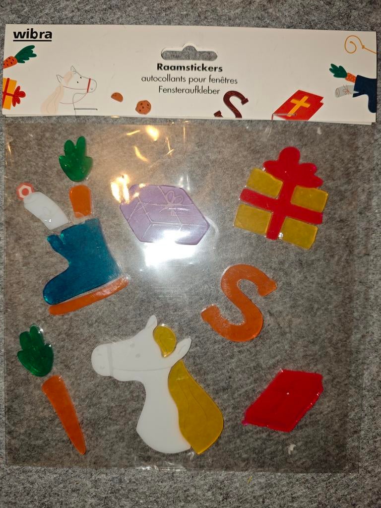Raamstickers Sint, Hobby en Vrije tijd, Ophalen of Verzenden, Nieuw, Versiering, Kerst of Sinterklaas