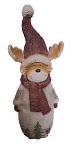Rendier beeld met glitters 73cm, Verzamelen, Beelden en Beeldjes, Nieuw, Fantasy, Ophalen of Verzenden