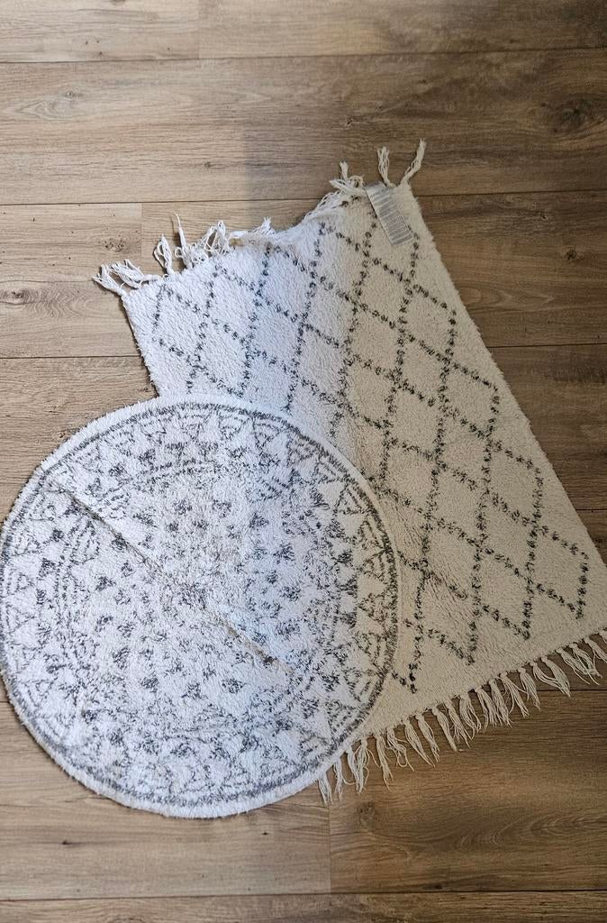 Badmatjes, Ophalen of Verzenden, Zo goed als nieuw, Wit, Badmat