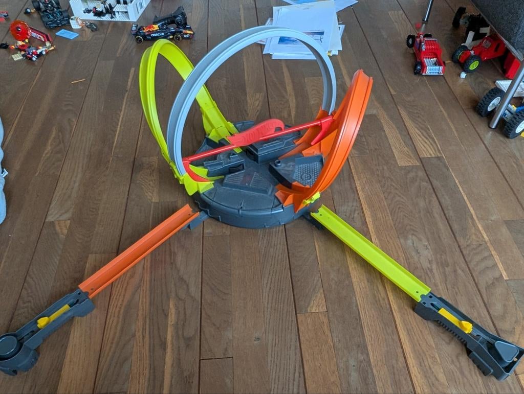 Hot Wheels Racebaan met Looping en Lanceerders, Ophalen, Gebruikt, Jongen