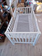 Ikea Tweeling Box Wit met Matras en Boxkleed (153x85x85cm), Kinderen en Baby's, Ophalen, Gebruikt, Rechthoekig, Boxkleed