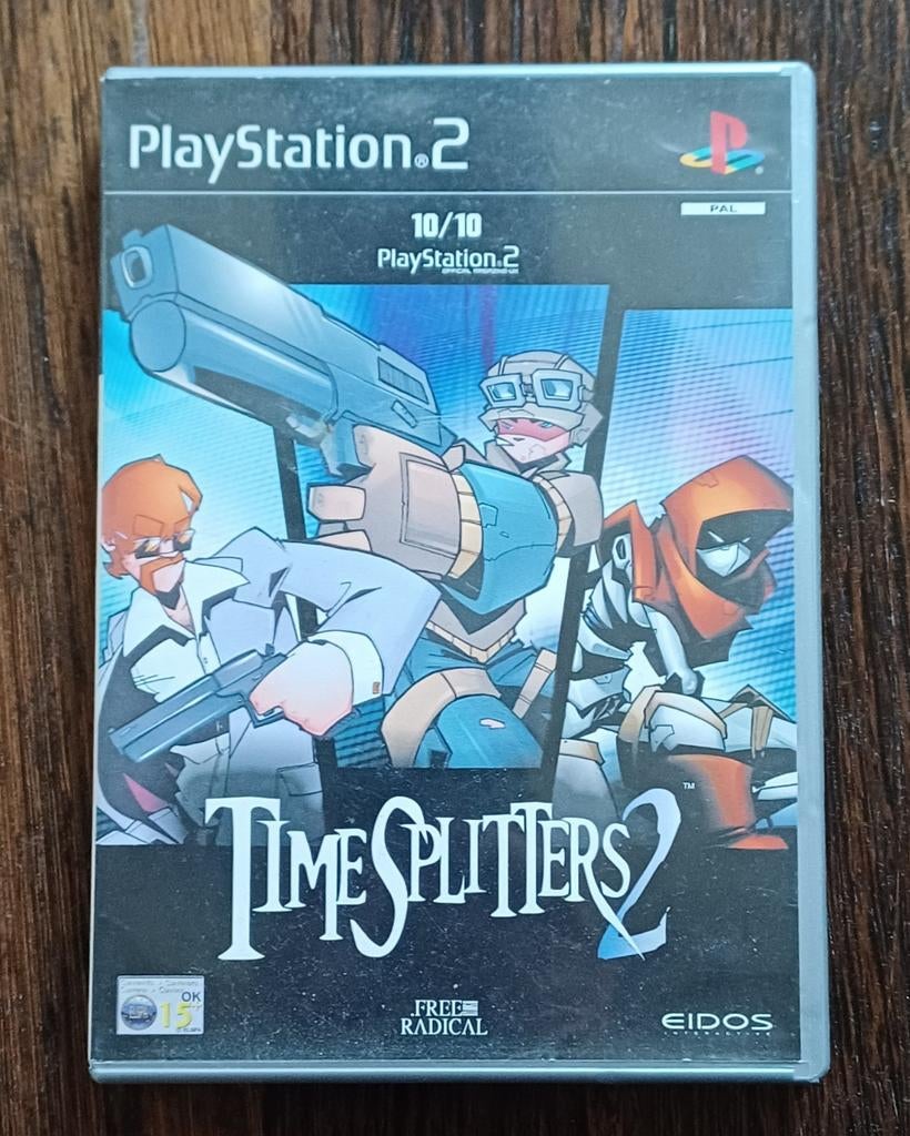 TimeSplitters 2 - PlayStation 2 (PS2) - Klassieke Shooter, Gebruikt, Shooter, 2 spelers, Eén computer