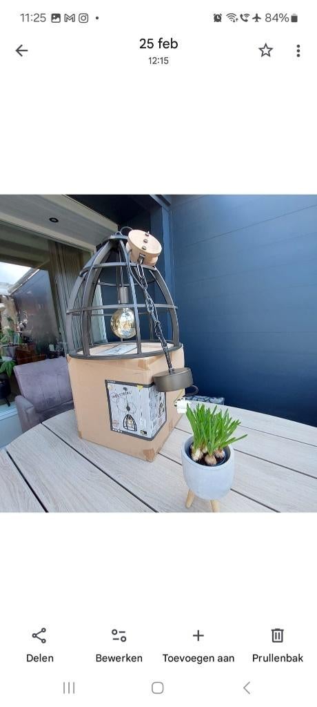 Twee moderne industrial hanglampen, Modern, industrial, Ophalen of Verzenden, Zo goed als nieuw, Metaal