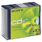 Sony CD-R 80 Min.700 MB 48X Jewel Case 10-Pack, Ophalen, Nieuw, Cd, Sony