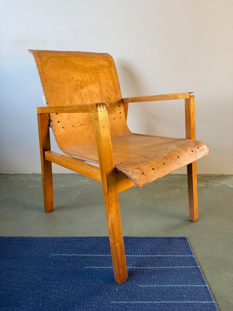 Armchair 403, Hallway chair van Alvar Aalto, Ophalen, Zo goed als nieuw, 75 tot 100 cm, Hout