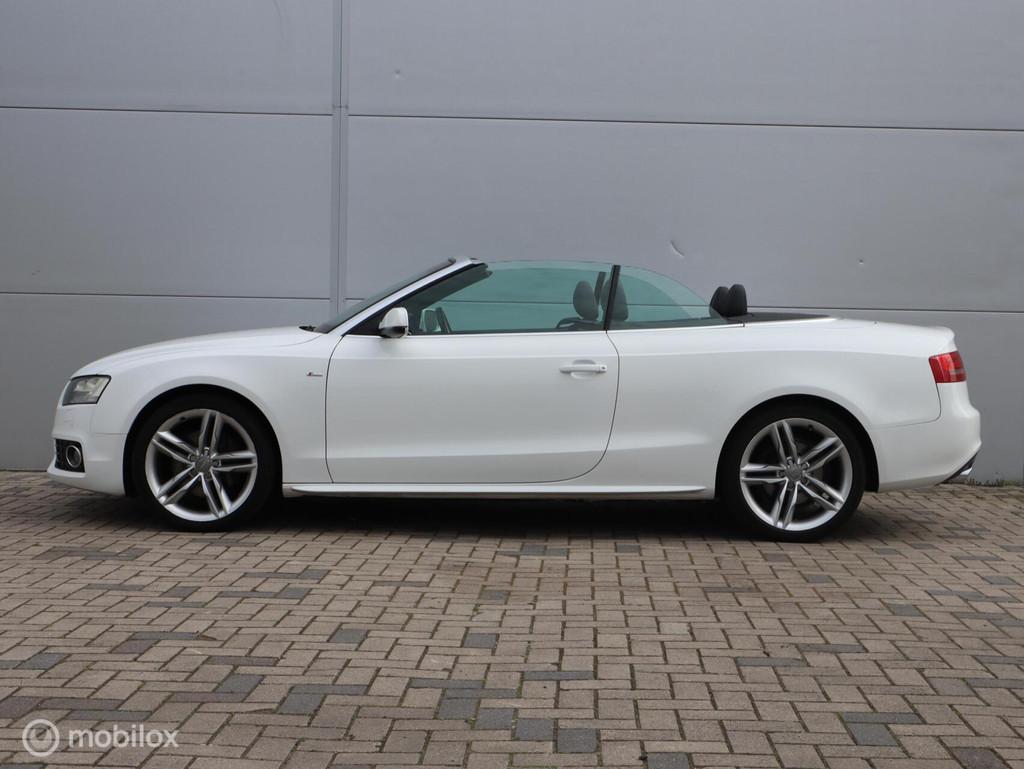 Audi A5 Cabrio 2.0 TFSI S Line Leer Xenon Nekverwarming 2e e, Euro 5, Gebruikt, Zwart, 4 cilinders