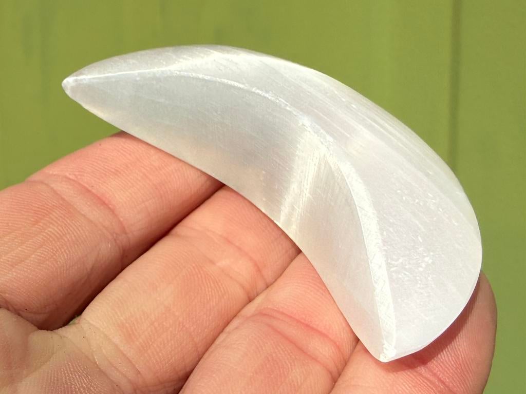 Witte Seleniet maan satijnspaat  mineralen, Ophalen of Verzenden, Mineraal