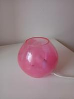 Vintage IKEA Knubbig tafellamp roze bloemen, Ophalen of Verzenden, Zo goed als nieuw, Minder dan 50 cm