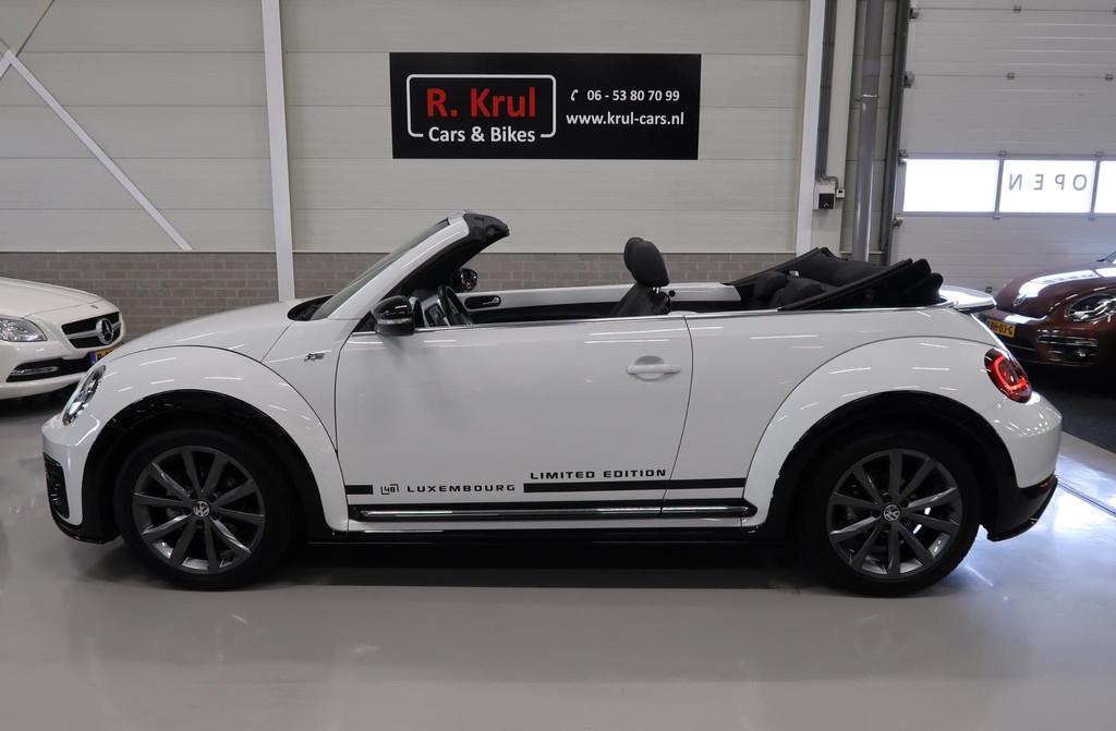 Volkswagen Beetle Cabriolet 1.4 TSI R-Line Limited Edition 0, Gebruikt, 4 stoelen, Wit, Leder