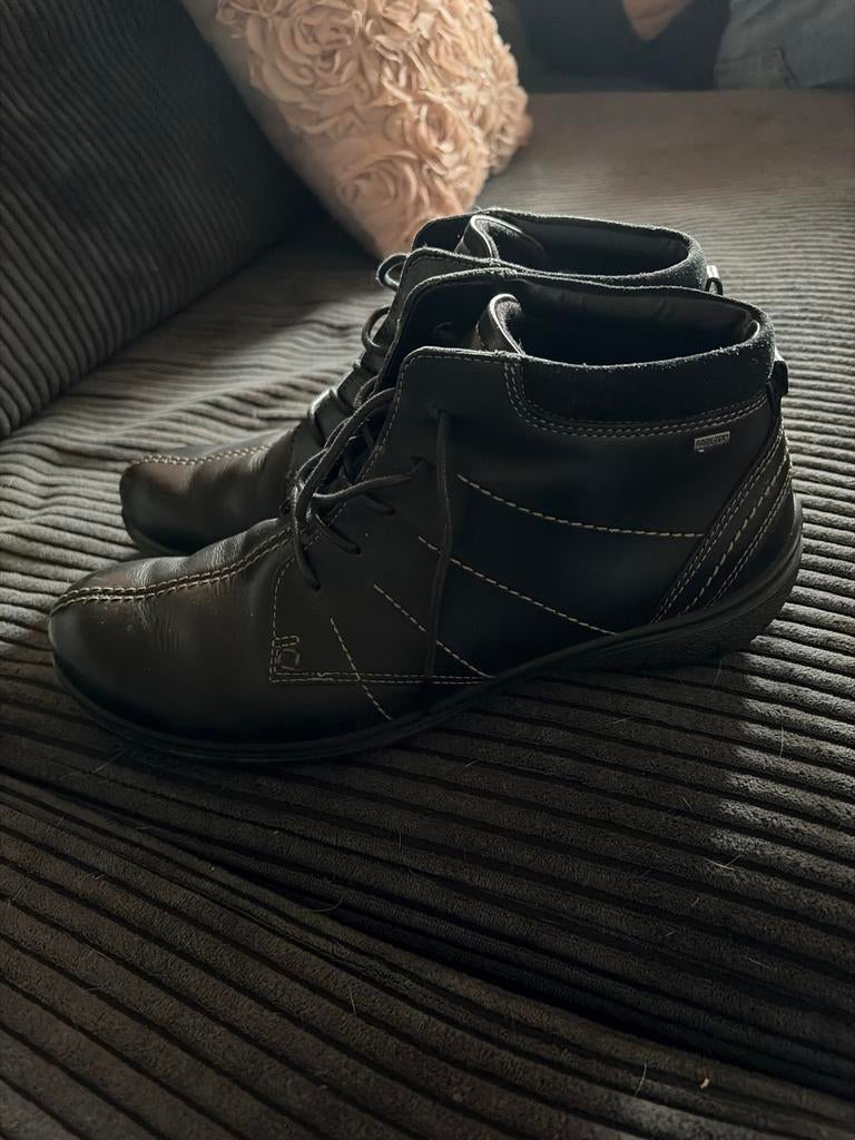 Ecco Gore-Tex wandelschoenen zwart leer, maat 42, Ophalen of Verzenden, Zo goed als nieuw, Zwart, Wandelschoenen
