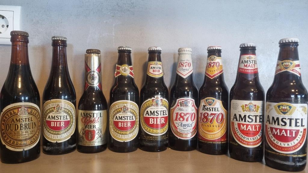 9x Amstel, Amsterdam <'87 - '95, Verzamelen, Biermerken, Ophalen of Verzenden, Amstel