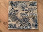 2 Toile jouy kussenhoesjes, Huis en Inrichting, Woonaccessoires | Kussens, Ophalen of Verzenden, Nieuw, Blauw, Rechthoekig