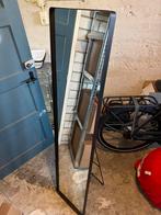 Passpiegel met zwart frame, Minder dan 50 cm, Gebruikt, Ophalen of Verzenden, 150 tot 200 cm