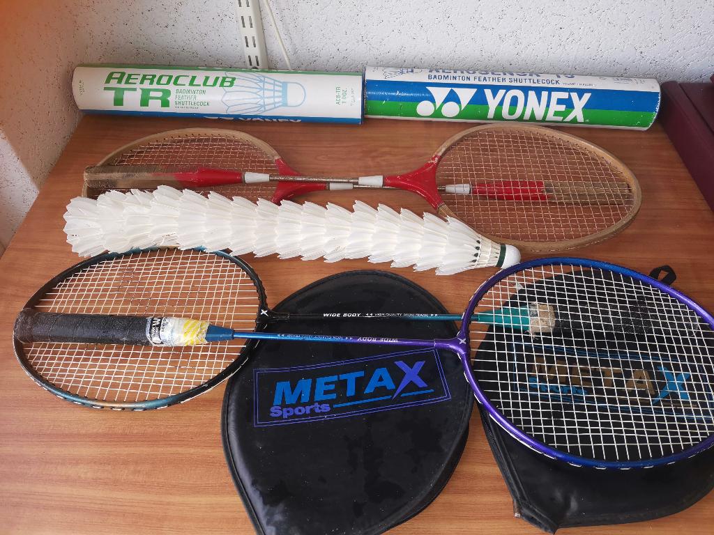 badmintonset, Sport en Fitness, Badminton, Ophalen, Gebruikt, Racket(s)