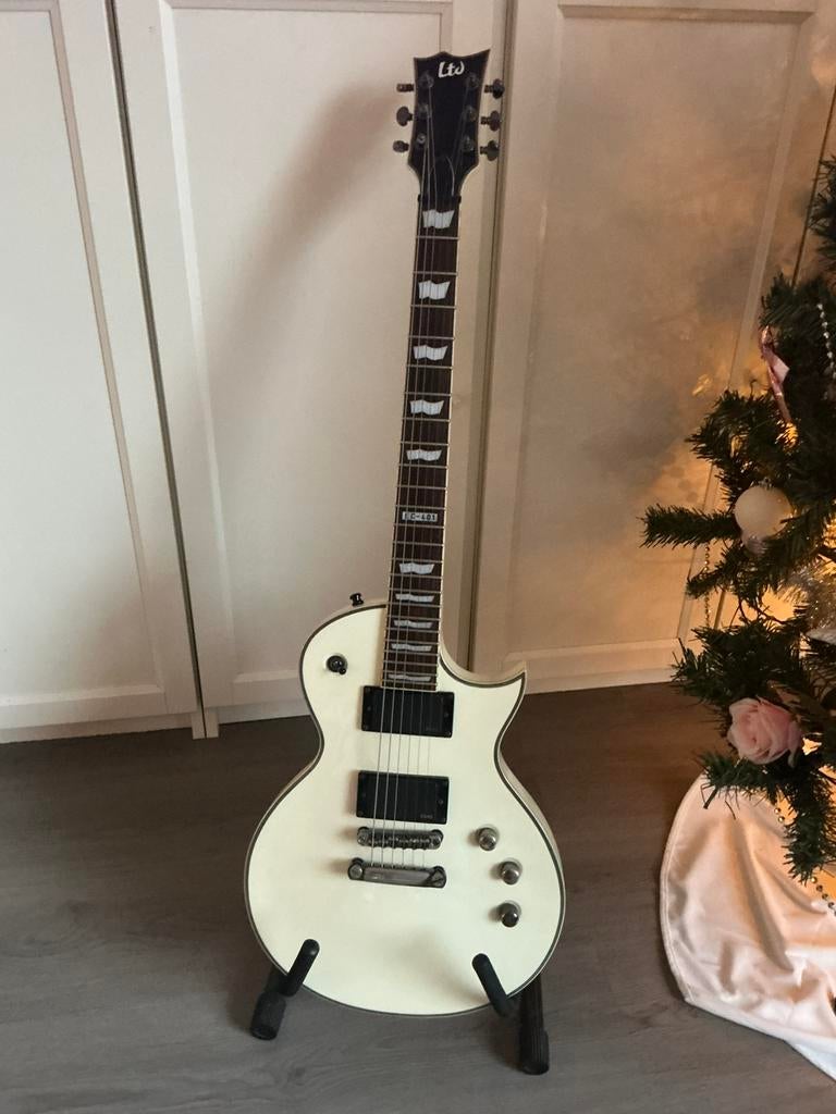 LTD EC-401 (White/EMG!!!) - gitaar, Ophalen of Verzenden, Zo goed als nieuw