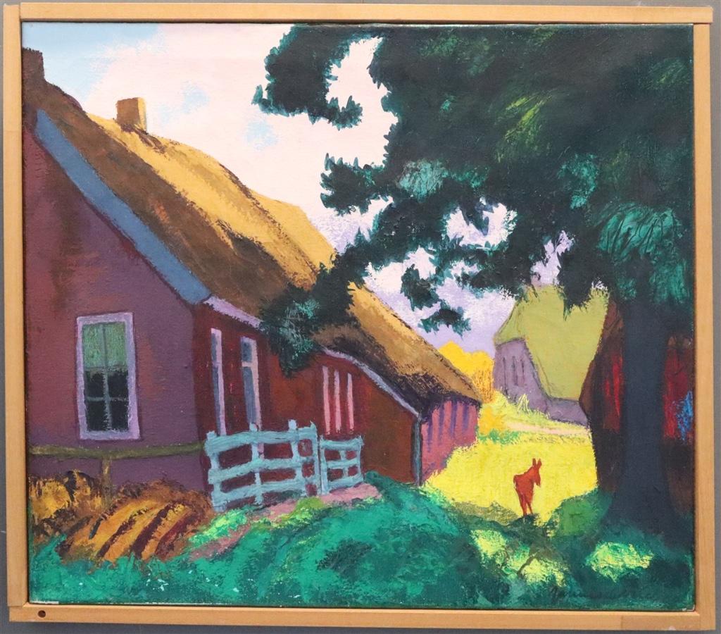 Jannes de Vries (1901-1986), Gevelboerderij, Ophalen of Verzenden