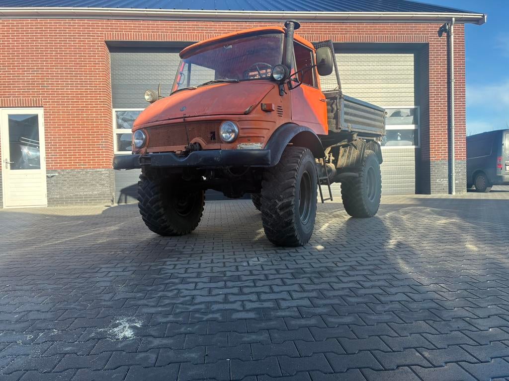 Unimog 406 1969 6 cil diesel, Ophalen, Graafmachine