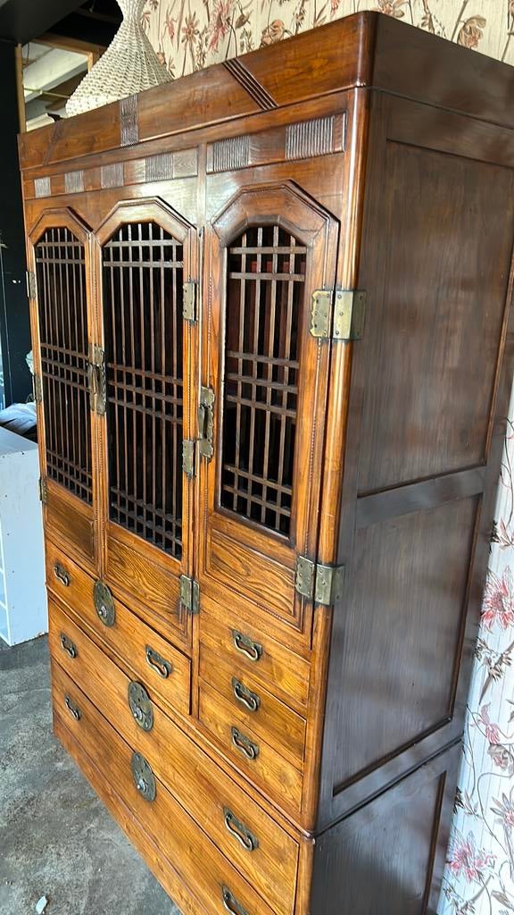 Japanse Mizuya Tansu (keukenkast) rond 1900 ♻️nochris 2.0, Antiek en Kunst, Antiek | Meubels | Kasten, Ophalen of Verzenden