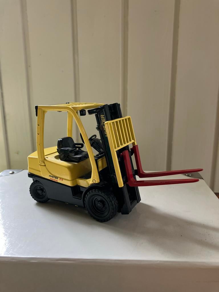 Metalen Miniatuur Hyster heftruck model, Overige merken, Gebruikt, Ophalen of Verzenden, Groter dan 1:32