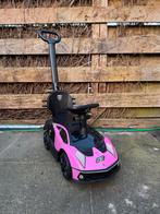 Roze loopauto met duwstang, Ophalen of Verzenden, Gebruikt, Loopvoertuig