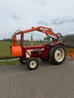 Zeer nette International 654 met Atlas kraan | Kenteken, Gebruikt, Case IH, Ophalen of Verzenden, Tot 80 Pk