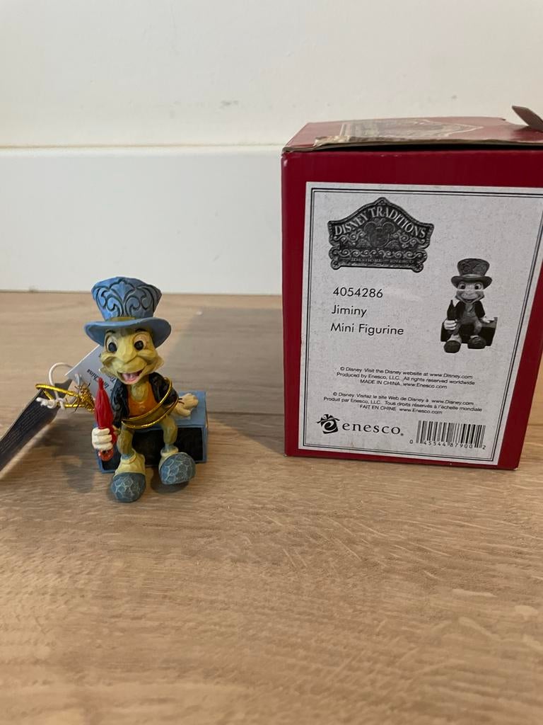 Disney Traditions pinokkio Japie Jiminy Mini Jim Shore, Verzamelen, Disney, Ophalen of Verzenden, Peter Pan of Pinokkio, Nieuw