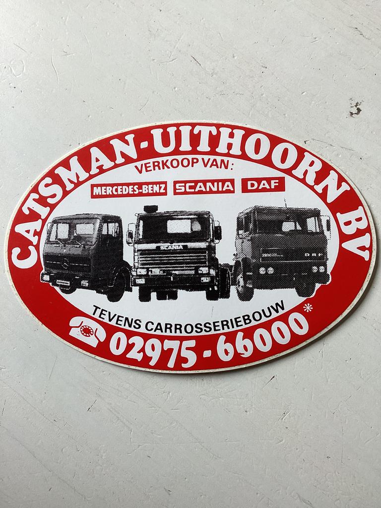 Sticker Catsman Uithoorn, Verzamelen, Verzenden, Zo goed als nieuw, Auto of Motor