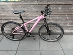Meiden fiets 26” roze mountainbike, 26 inch, Zo goed als nieuw, Minder dan 47 cm, Meer dan 20 versnellingen